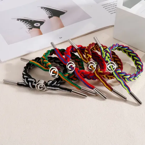 BTM1029 Stainless Steel Braided Multicolor Couples' Pull Cord Bracelet with Capital C Sporty Fashion Accessory