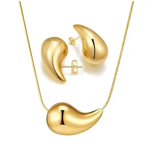 ETM488 Stainless Steel Teardrop Earrings Studs Elegant Fashion Accessories for Women