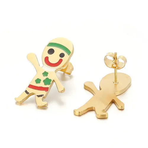 ETM811 Summer Collection: Stainless Steel Titanium Stud Earrings for Women Diverse Styles