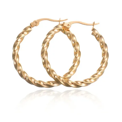 ETM725 Twist Rope Design Earrings Classic Ear Studs Fashion Accessories