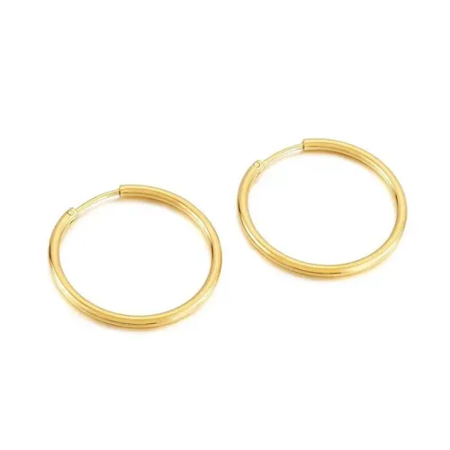 ETM821 Circle Stud Earrings Multi-Size Minimalist Hoop Designs for Everyday Wear