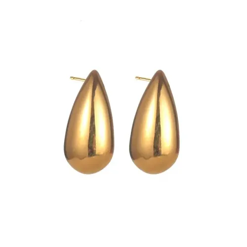 ETM778 Stainless Steel Teardrop Stud Earrings for Women Professional OL Jewelry Accessory