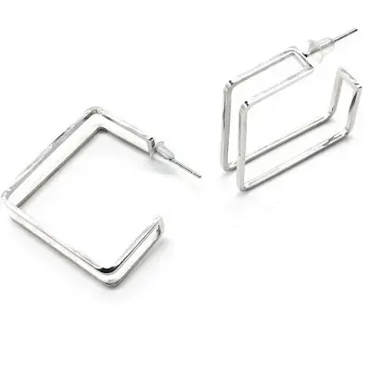ETM509 Stainless Steel Titanium Stud Earrings Chic Durable Jewelry Accessories