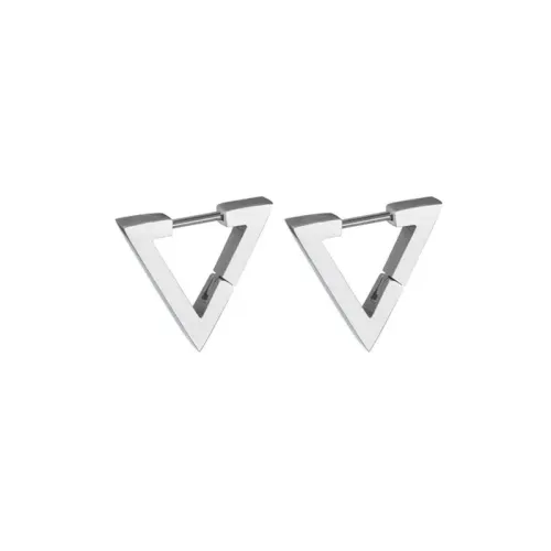 ETM712 Unisex Triangle Stud Earrings Hip Hop Fashion Ear Jewelry for Men Women
