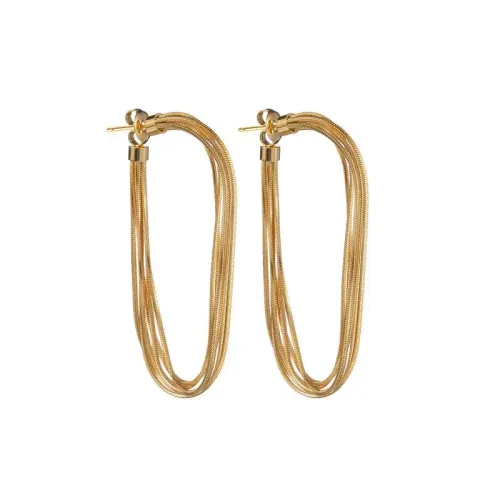 ETM639 Tassel Line Earrings for the Office Lady Sleek OL Style Drop Jewelry