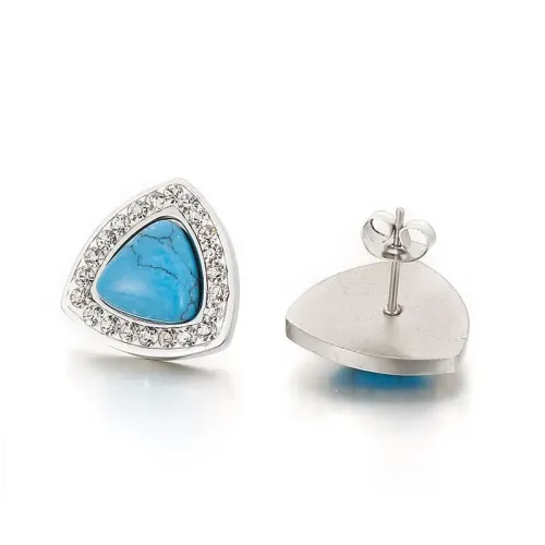 ETM807 Variety Styles Titanium Steel Plated Stud Earrings Trendy Fashion Ear Jewelry