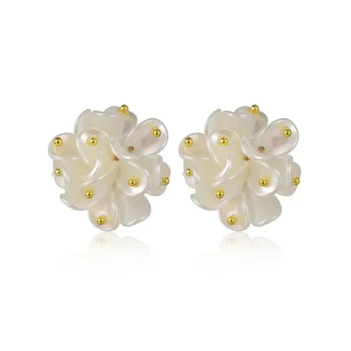 ETM571 Chic Floral Stud Earrings for Women Delicate Flower Jewelry