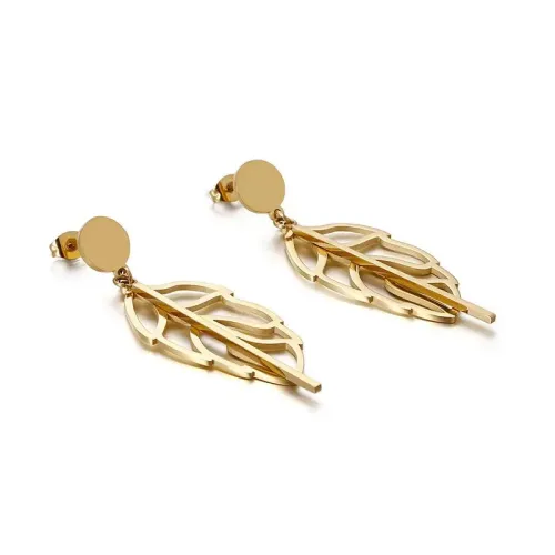 ETM443 Elegant Leaf Earrings for Women Floral Foliage Inspired Jewelry Accessories