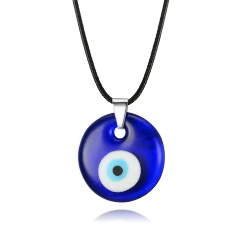 ETM751 Turkish Blue Evil Eye Pendant Protective Amulet Jewelry