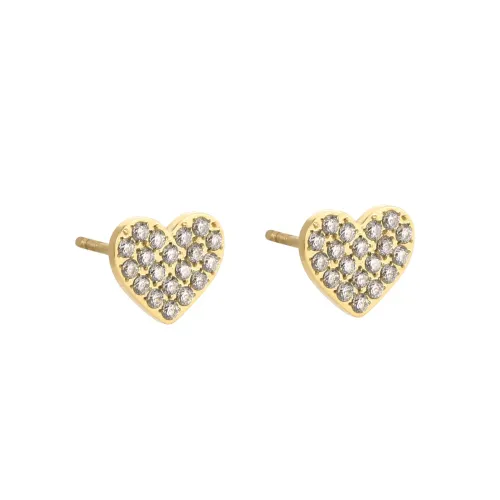 ETM799 Lucky Clover Stainless Steel Zirconia Fairy Stud Earrings Delicate Craftsmanship