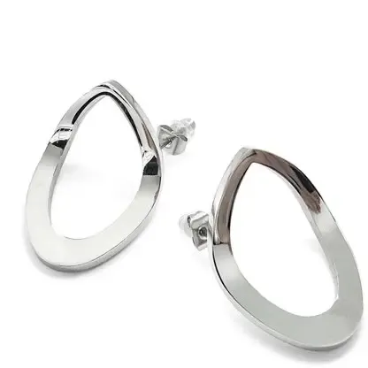 ETM510 Elegant Titanium Stainless Steel Stud Earrings for Women Timeless Jewelry