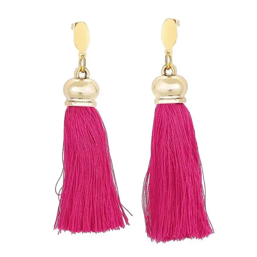 ETM267 Multicolor Titanium Steel Cotton Rope Earrings Trendy Ear Accessories