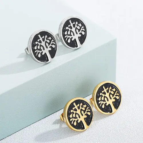 ETM262 Titanium Steel Stud Earrings for Women Versatile Fashion Ear Decor