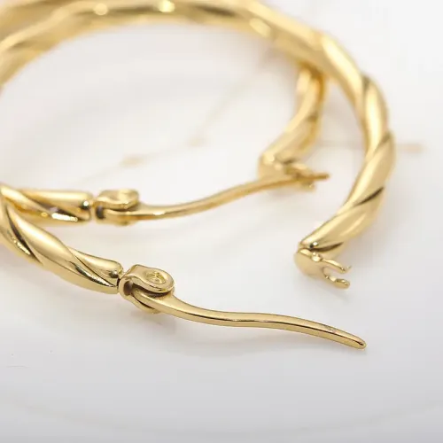 ETM843 30mm Titanium Steel Hoop Earrings for Women Simple Circle Ear Decor