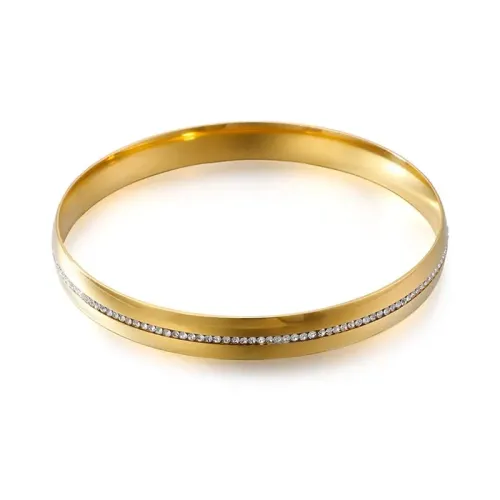 BTGM211 Luxury Full Diamond Plated Stainless Steel Bracelet Premium Jewelry