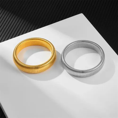 BTGM95 Stainless Steel Couples' Bracelets Elastic Unisex Fashion Jewelry