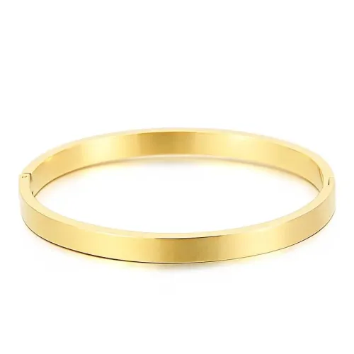 BTGM185 Custom Stainless Steel Clasp Bracelet Romantic Couples Bangle for Her