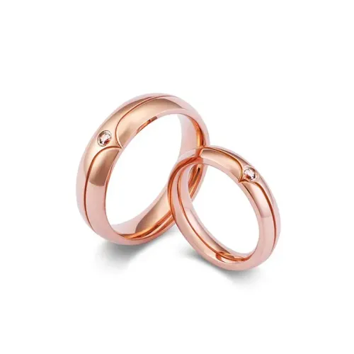 RTM3162 Stylish Titanium Steel Couple Rings Ideal for Men Women