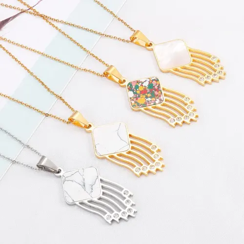 NTM4049 Hollow Titanium Steel Pendants Diverse Styles Jewelry set Designs