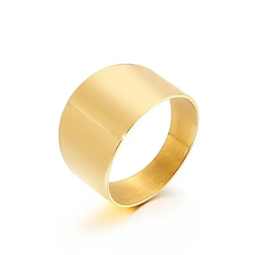 RTM2957 Trendy Brushed Wide Rings Unisex Fashion Jewelry for Men and Women