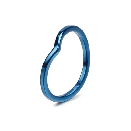 RTM2939 Customizable Stainless Steel Thin Couple Rings Tail Ring for Him and Her