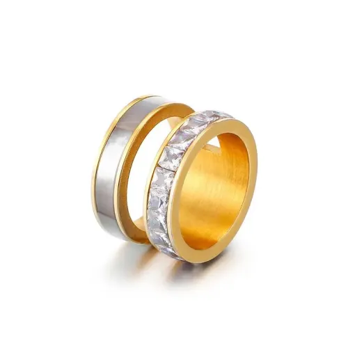 RTM3324 Chic Shell Design Women's Titanium Steel Ring Durable Stylish Jewelry