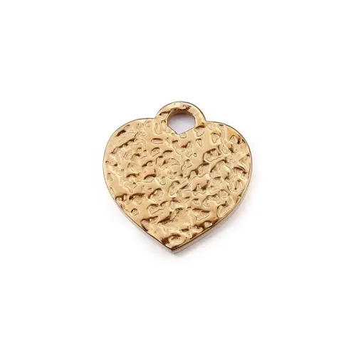 NTM4044 In Stock: Heart-Shaped Pendants Stainless Titanium Steel Jewelry Parts