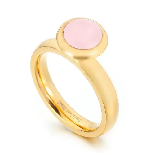 RTM2966 Sleek Titanium Circle Ring Stainless Steel Women's Jewelry Piece