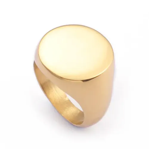 RTM2975 Men's Stainless Steel Six-Character Rotatable Ring Unique Spinner Jewelry