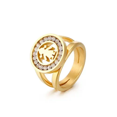 RTM3274 Chic Titanium Steel Ring for Women Elegant Girls’ Jewelry Accessory