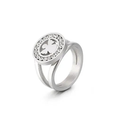 RTM3275 Fashion Angel Titanium Steel Ring Chic Women's Accessory