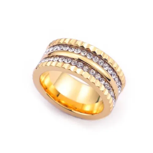 RTM3041 Elegant Crystal Zircon Diamond Ring Fashionable Women's Jewelry Accessory