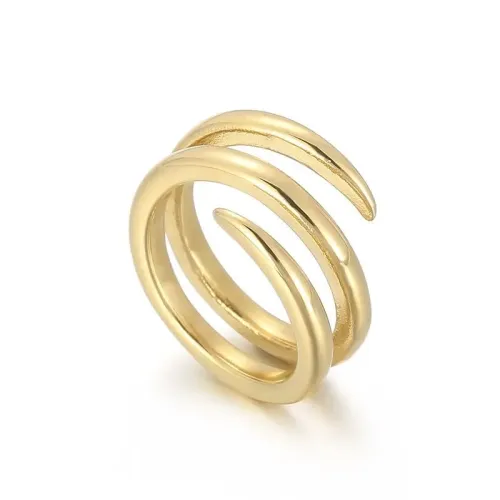 RTM3036 Elegant Women's Plain Circle Ring Hollow Linear Design Fashion Jewelry