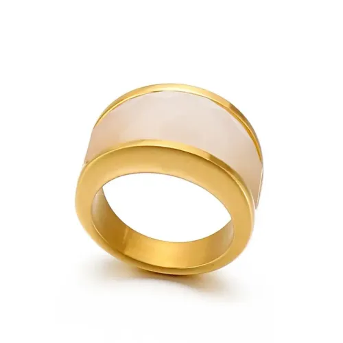 RTM3318 Stunning Stainless Steel Couple Rings Attractive Jewelry for Partners