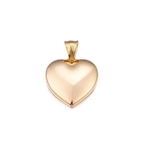 NTM4061 Heart-Shaped Pendant Stainless Titanium Steel Romantic Jewelry