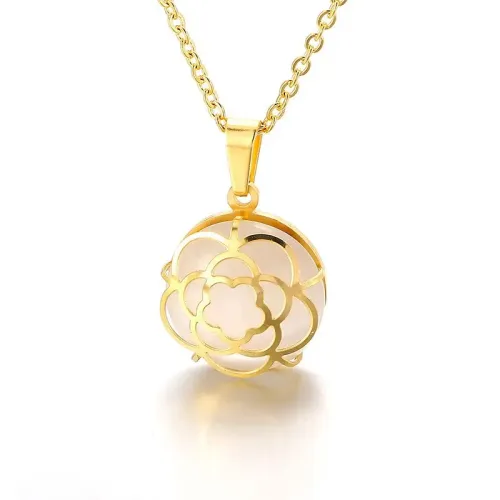 NTM4057 Dragonfly Clavicle Necklace Geometric Titanium Steel Pendant for Women