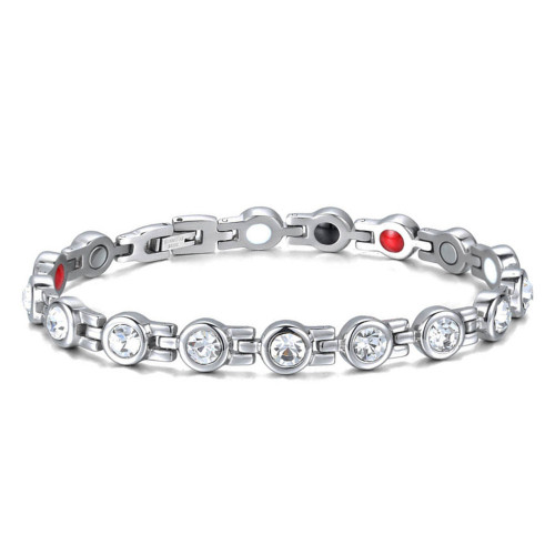 OTHBTM1 Healthy Classic Zircon Heart Strap Men's Bracelet