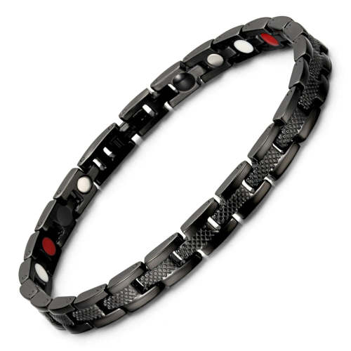 OTHBTM2 Healthy Classic Zircon Heart Strap Men's Bracelet