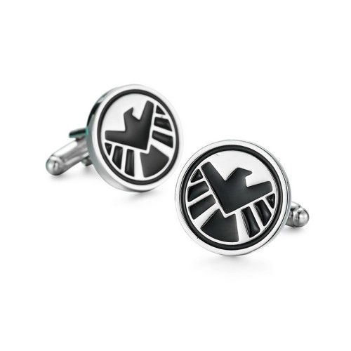 CF8 Buckle enamel geometric gilt pattern men's copper sleeves