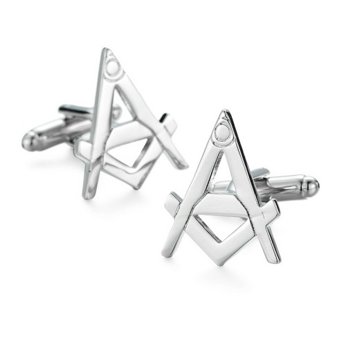 CF4 Buckle enamel geometric gilt pattern men's copper sleeves