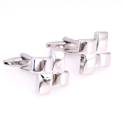 CF20 Buckle enamel geometric gilt pattern men's copper sleeves