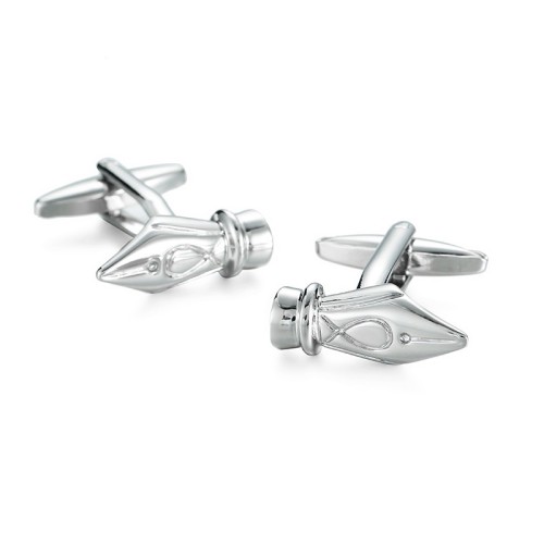 CF24 Buckle enamel geometric gilt pattern men's copper sleeves