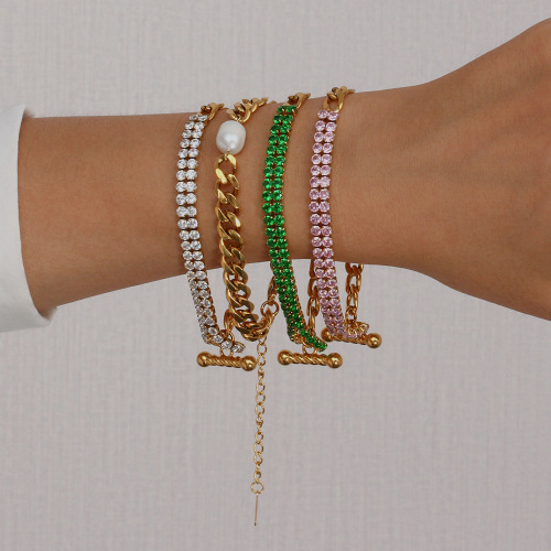 NTSMJ653 Wholesale Jewelry Set: Figaro Chain Necklace and Bracelet for Women Stylish and Affordable Accessories