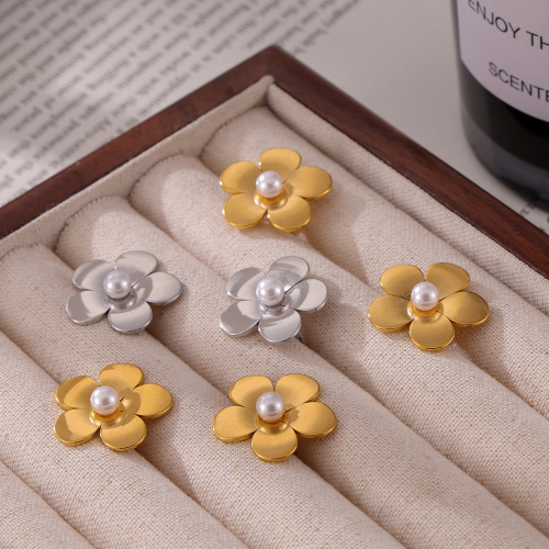 FXET1009 Earrings with round plates and sun-shaped oil-drop earrings