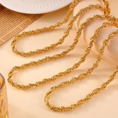 FXNT1411 Casual jewelry twisted chain torsion necklace