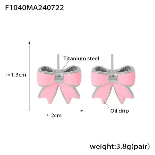 FXET982 Wing shape earrings geometric square 18k gold plated earrings