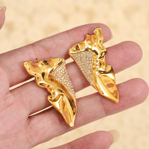 FXET991 Korean casual earrings geometric multi-layer butterfly Knot-shaped gold-plated earrings