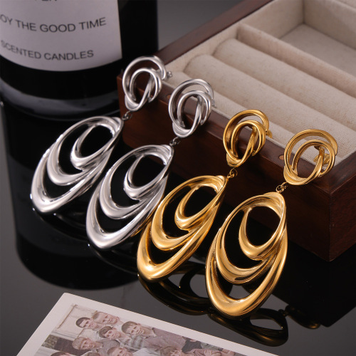 FXET939 Sweet and cute style jewelry with textured bow Hat pendant gold-plated earrings