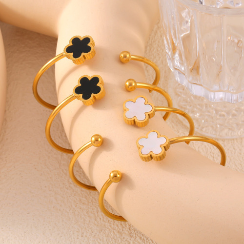 FXGT58 Korean Qing flower jewelry inlaid white bead acrylic