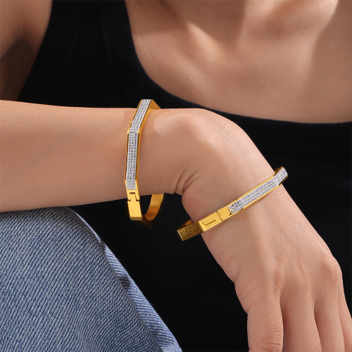 FXGT52 Fashion jewelry diamond-plated gold-plated eight